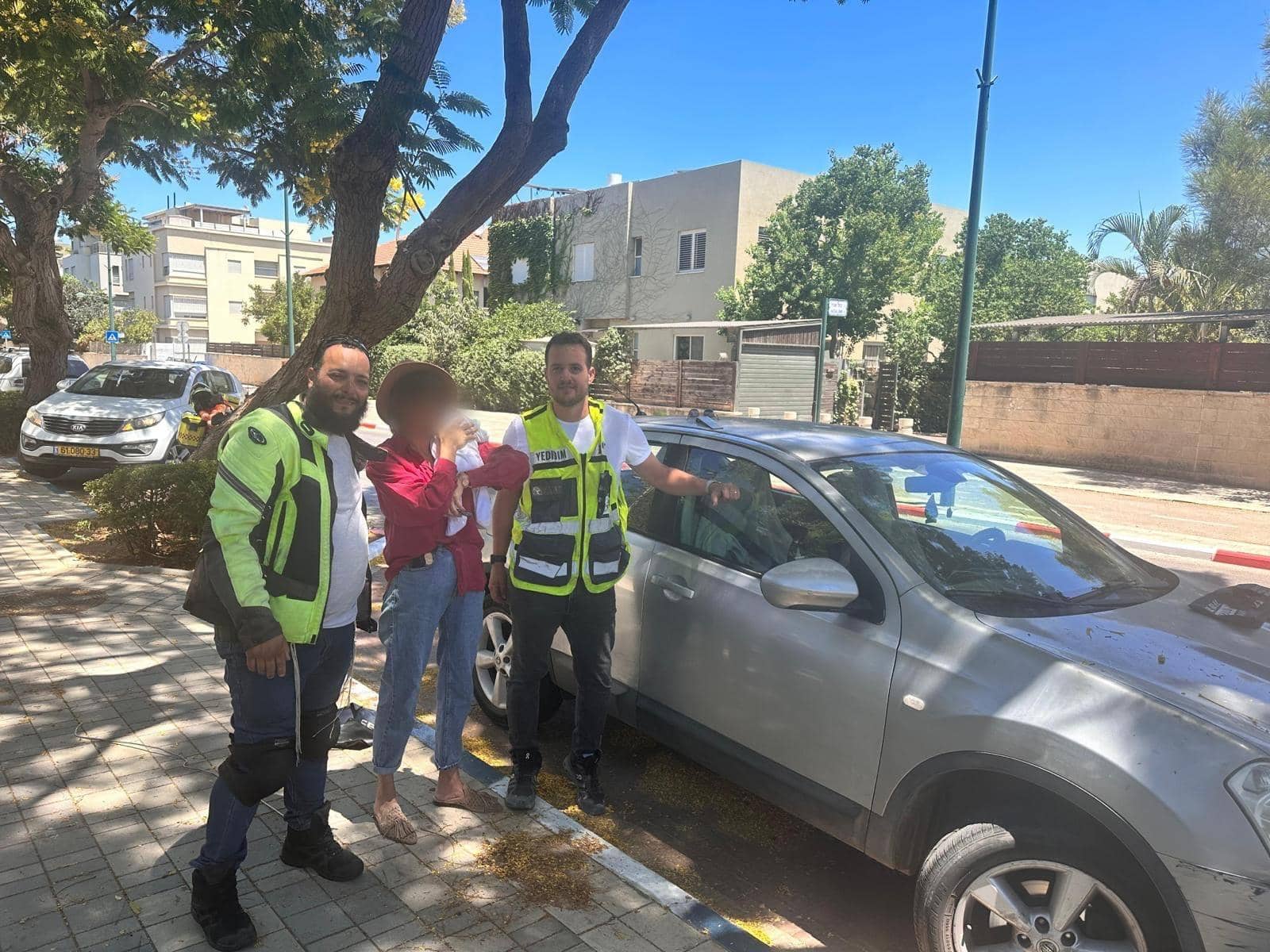 תינוקת ננעלה בשגגה ברכב באבן יהודה